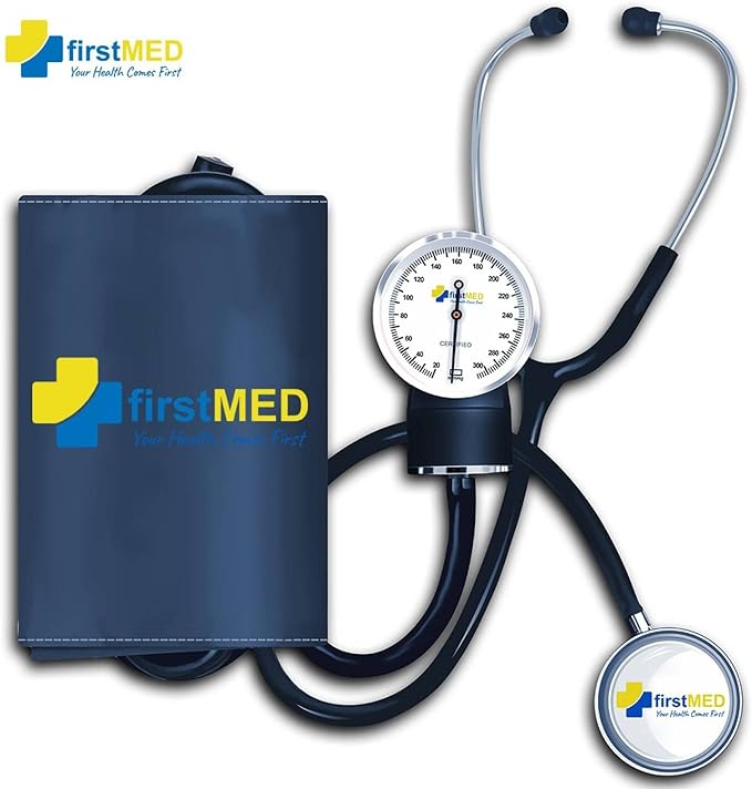 firstMED FM06 Aneroid Sphygmomanometer with Stethoscope Bp Monitor