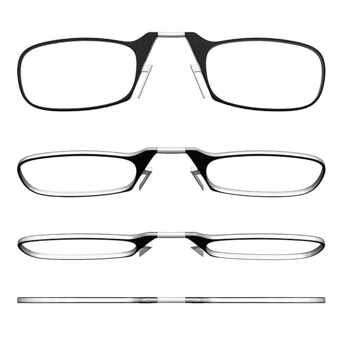 VIRAJ OPTICAL KART | NOSE RESTING PINCH PORTABLE READING GLASSES WITH NO TEMPLE ARM READER